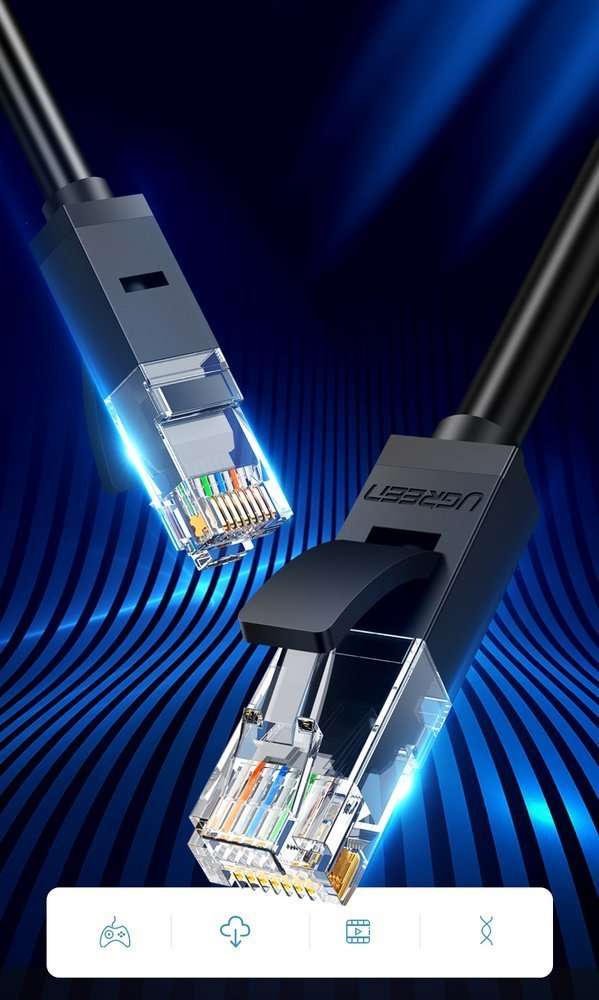 Kabelis UGREEN Ethernet RJ45 Cat 6 UTP 1000Mbps 10m