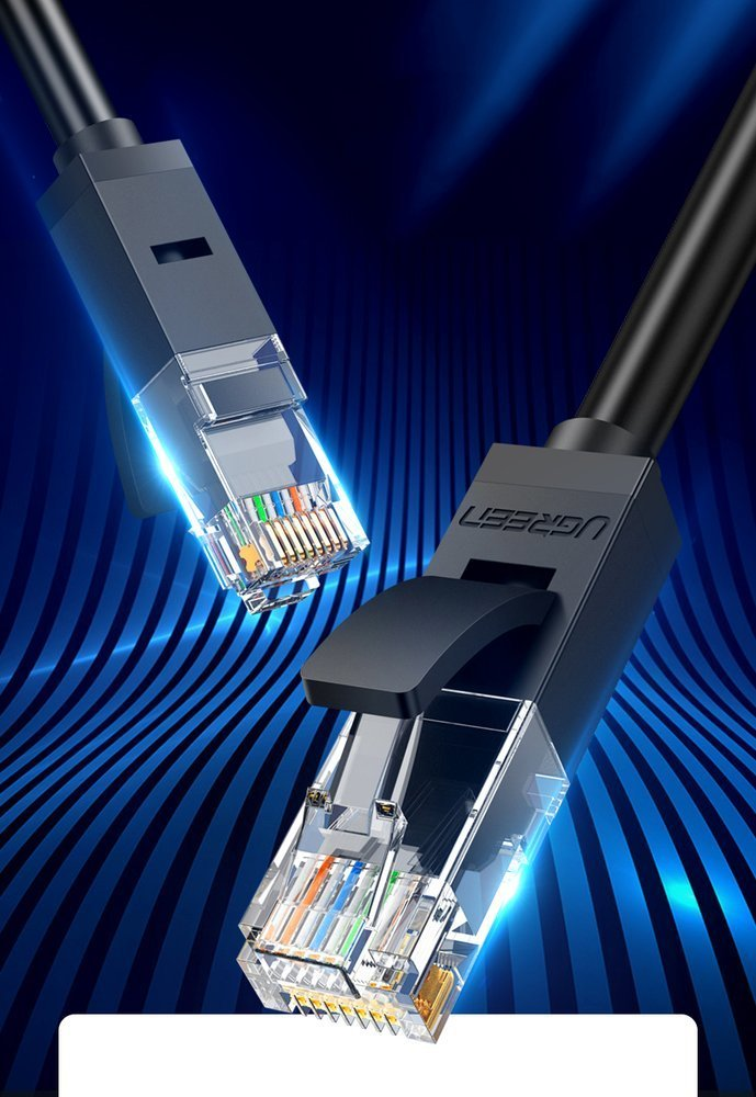 UGREEN NW102 Ethernet RJ45 suapvalintas tinklo kabelis Cat.6 UTP 1m