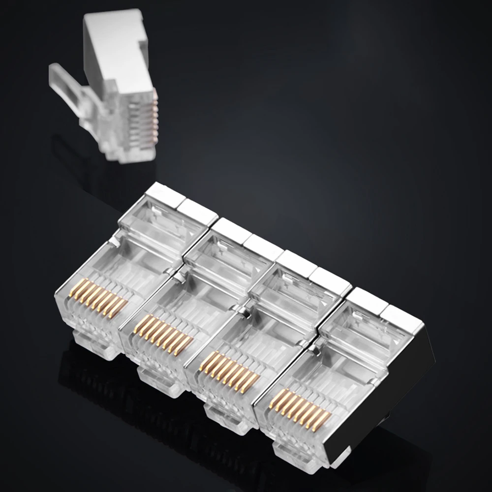 UGREEN Ethernet RJ45 metalinis kištukas 8P/8C Cat.6 UTP 10vnt