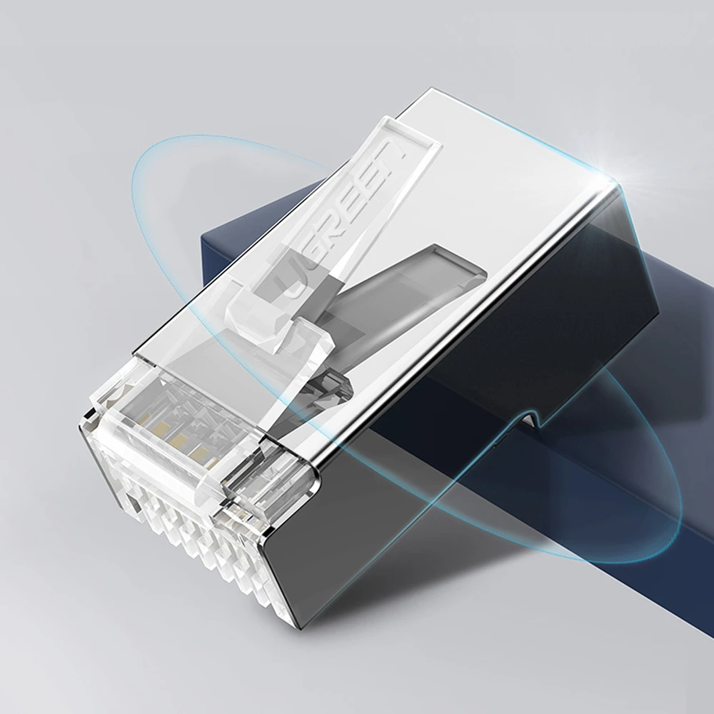 UGREEN Ethernet RJ45 metalinis kištukas 8P/8C Cat.6 UTP 10vnt