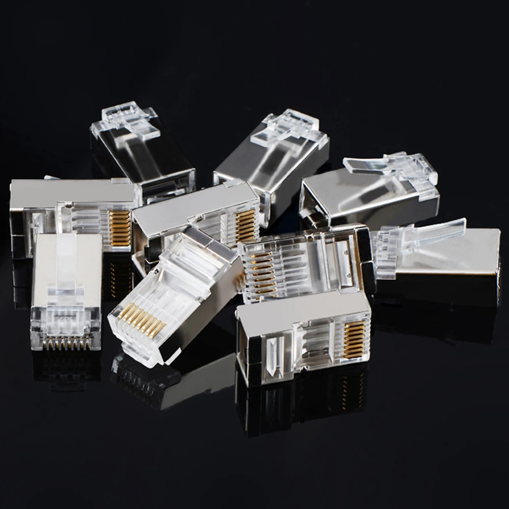 UGREEN Ethernet RJ45 metalinis kištukas 8P/8C Cat.6 UTP 10vnt