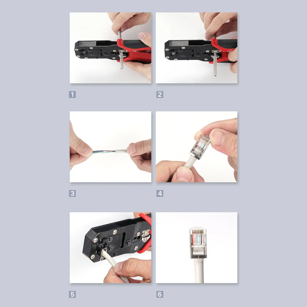 UGREEN Ethernet RJ45 metalinis kištukas 8P/8C Cat.6 UTP 10vnt