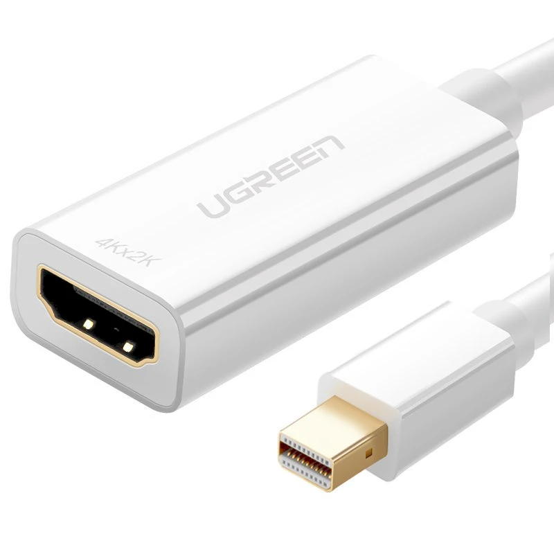 Ugreen MD112 10460 mini DisplayPort (vyriškas) / HDMI (moteriškas) FHD 1080p adapteris - baltas