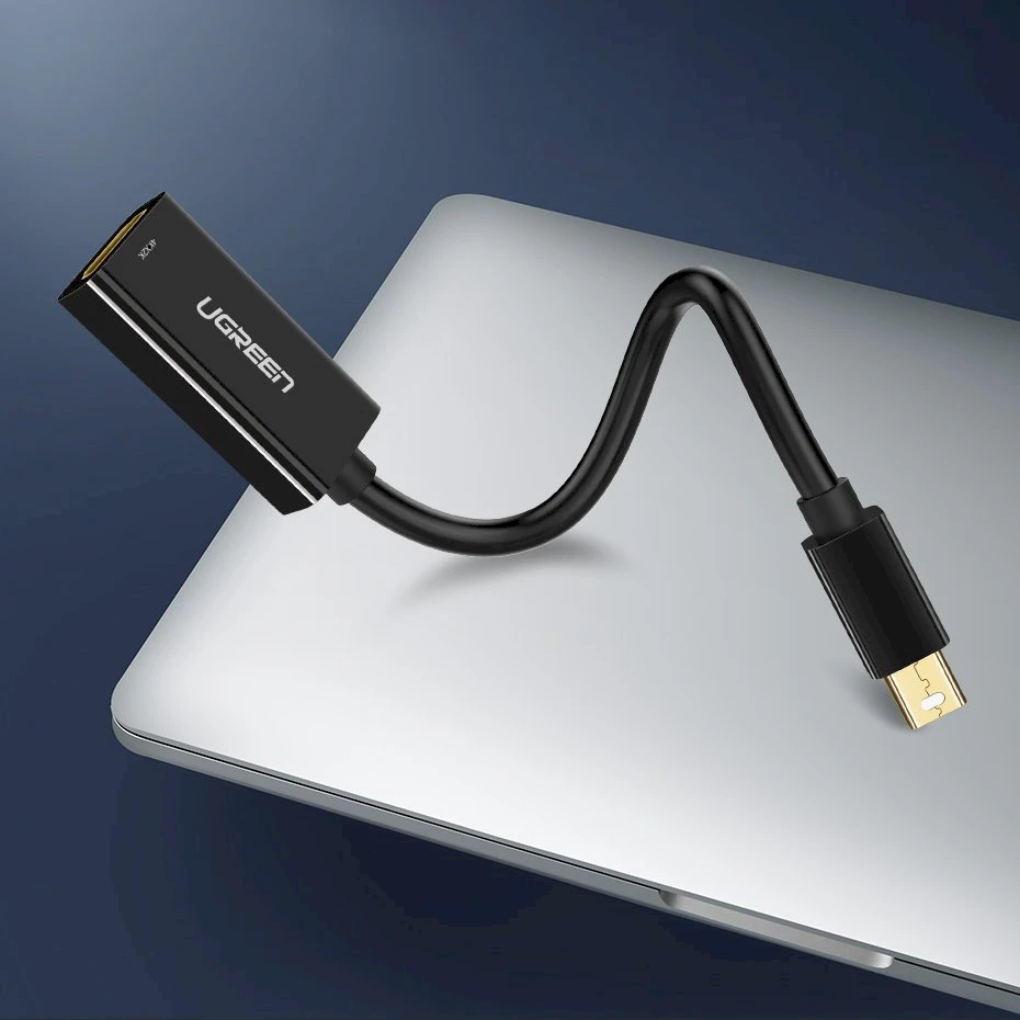 Ugreen MD112 10460 mini DisplayPort (vyriškas) / HDMI (moteriškas) FHD 1080p adapteris - baltas