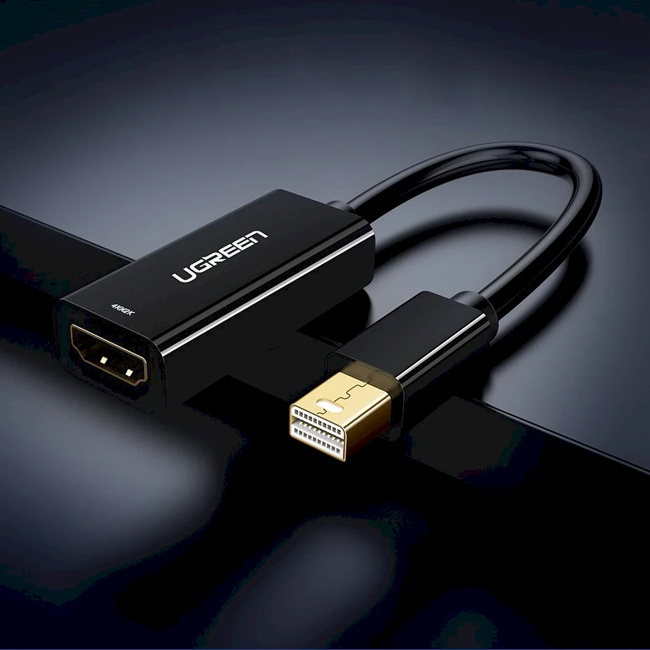 Ugreen MD112 10460 mini DisplayPort (vyriškas) / HDMI (moteriškas) FHD 1080p adapteris - baltas