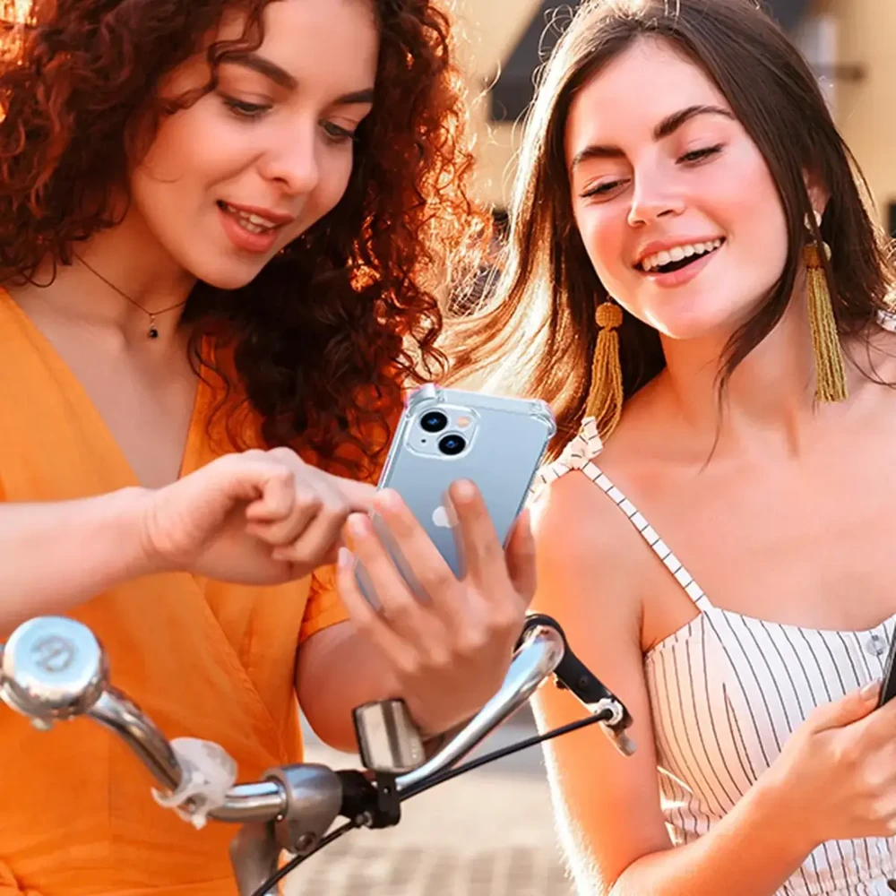 Ugreen Gel Bright Cushion apsauginis dėklas, skirtas iPhone 14 Plus Transparent (LP602)