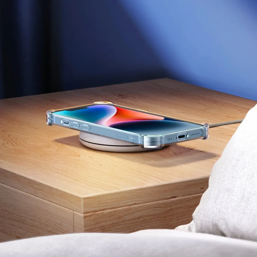 Ugreen Gel Bright Cushion apsauginis dėklas, skirtas iPhone 14 Plus Transparent (LP602)
