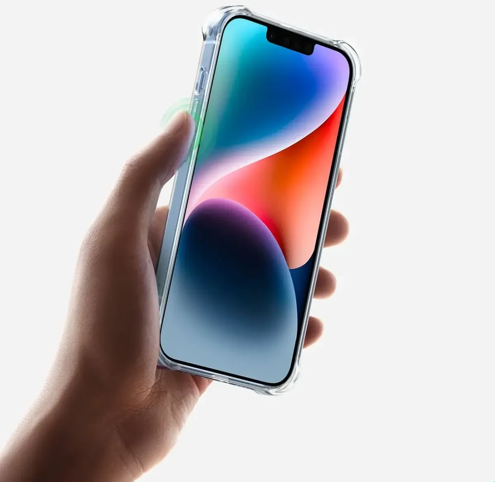 Ugreen Gel Bright Cushion apsauginis dėklas, skirtas iPhone 14 Plus Transparent (LP602)