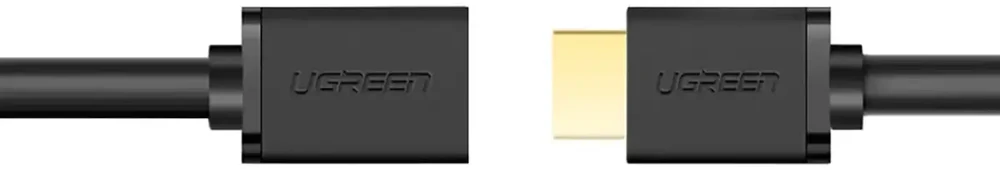 Ugreen HD107 10141 HDMI (kištukas) - HDMI (lizdas) 4K kabelis 1 m - juodas
