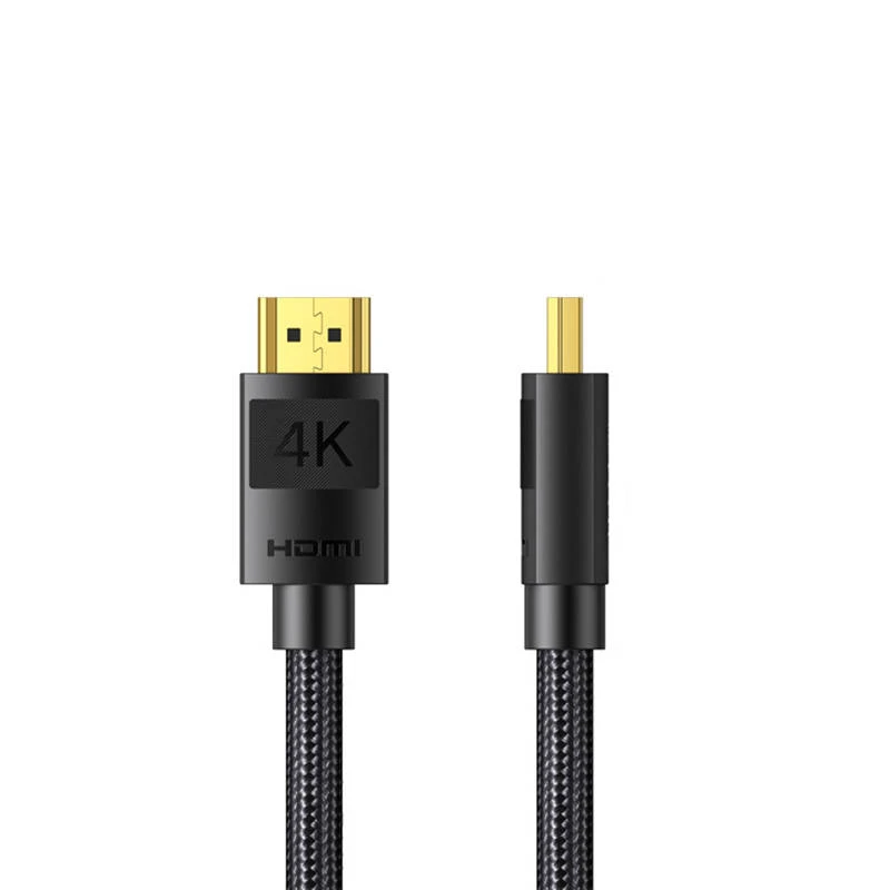 HDMI laidas su 4K logotipu ir sustiprintu pynės šarvu