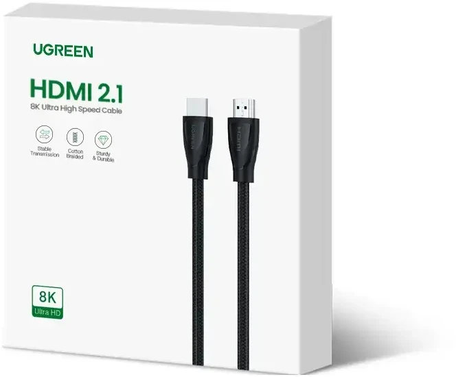 HDMI 2.1 Kabelis UGREEN HD140 8K 60Hz 3m