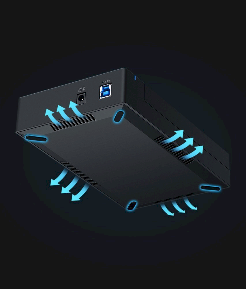 UGREEN nešiojamas išorinis HDD korpusas 3.5" / 2.5" SATA SSD/HDD, USB 3.0, SATA III, UASP, 5 Gb/s (50422)