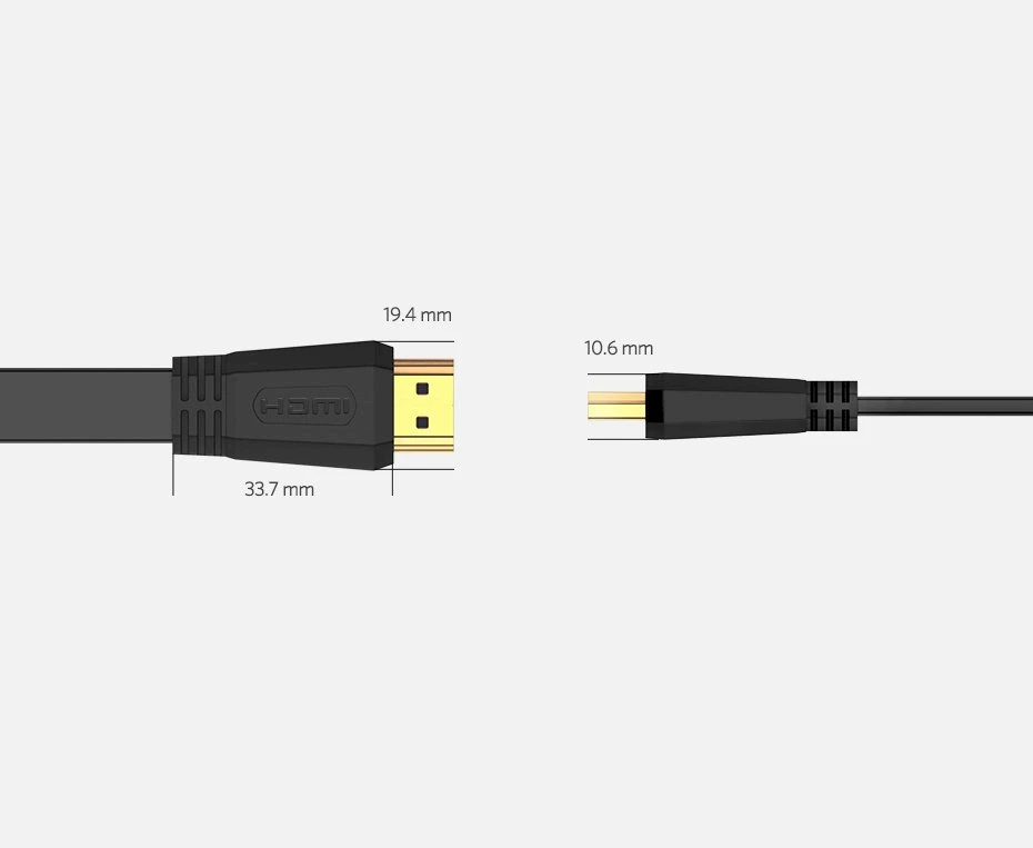 HDMI plokščias kabelis UGREEN ED015 4K 1.5m