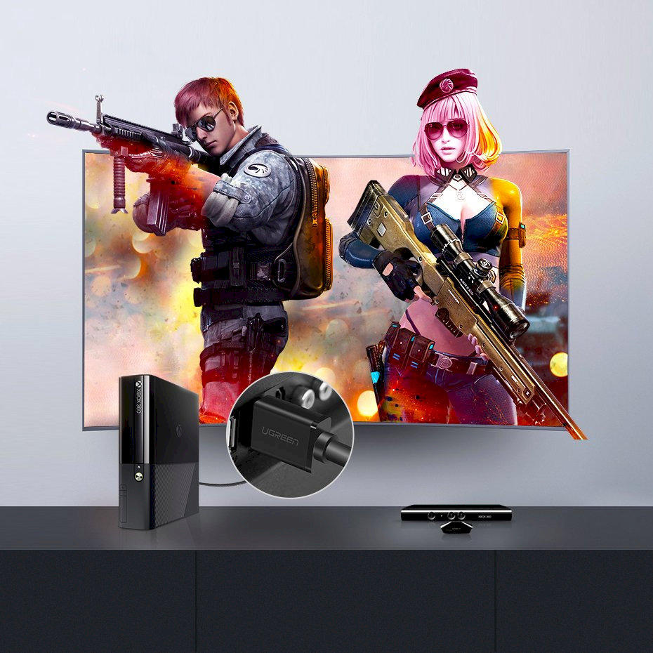 Kabelis Ugreen HD104 HDMI to HDMI 1.0m juodas