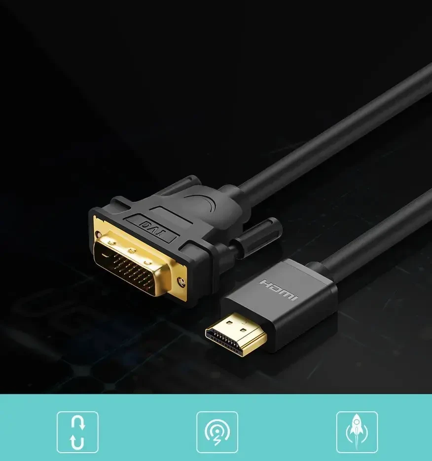 UGREEN HDMI - DVI kabelis 4K 1m
