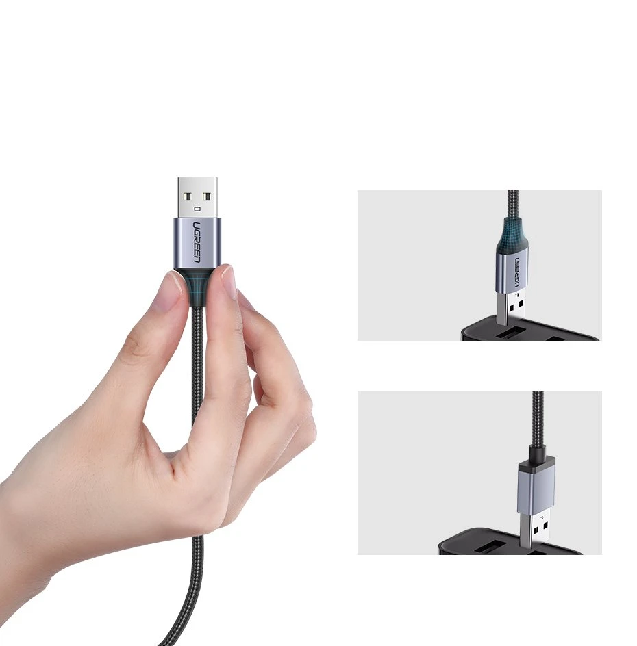 UGREEN micro USB laidas QC 3.0 2.4A 0.5m
