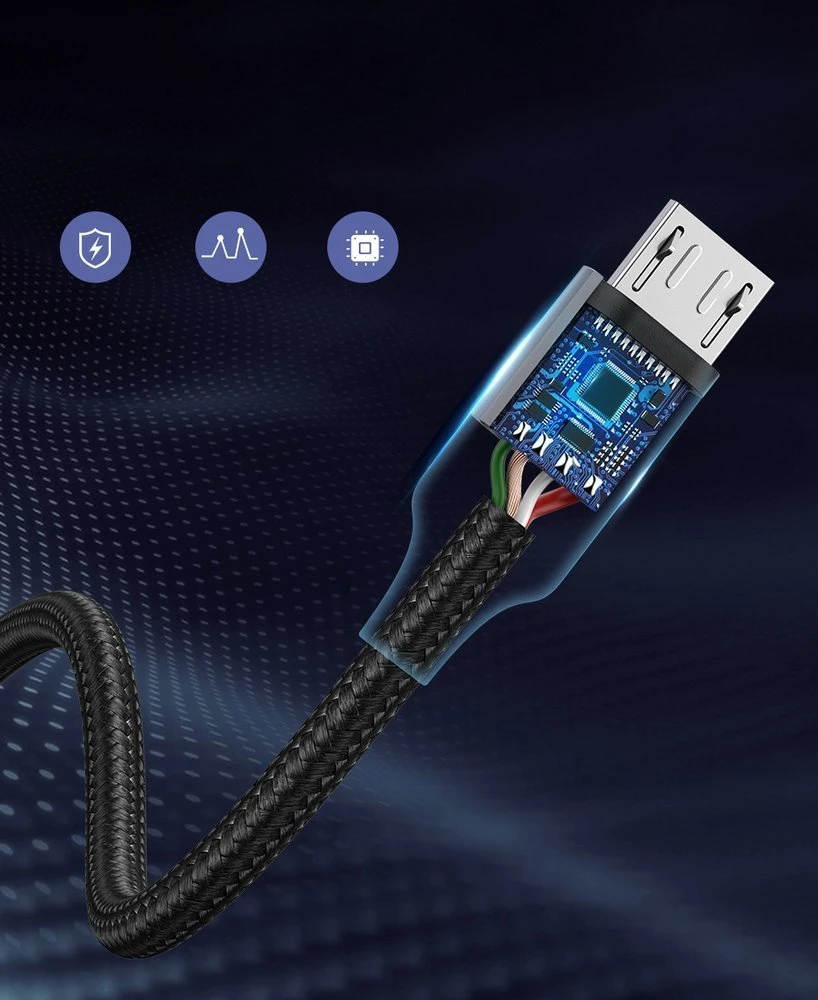 UGREEN micro USB laidas QC 3.0 2.4A 0.5m