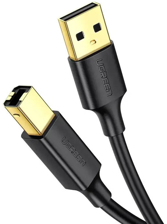 Ugreen kabelis USB - USB tipo B laidas (spausdintuvo kabelis) 3m juodas (10351)