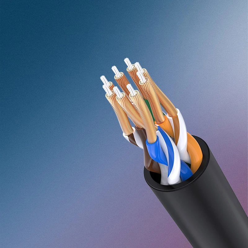 UGREEN NW122 Ethernet kabelis RJ45 Cat.6A UTP 10m - Juodas