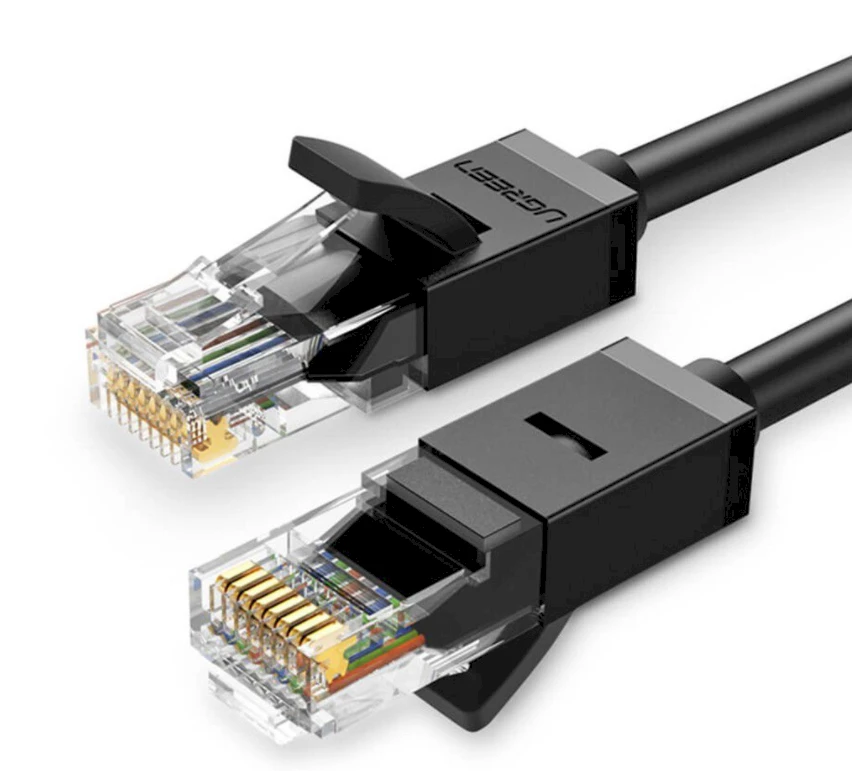UGREEN NW122 Ethernet kabelis RJ45 Cat6A UTP 5m - Juodas