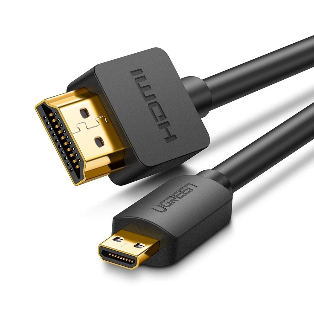 Ugreen Micro HDMI į HDMI laidas su auksinėmis jungtimis