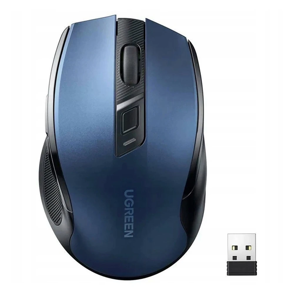 Ugreen MU006 optinė belaidė USB pelė 2.4GHz 4000 DPI - mėlynas