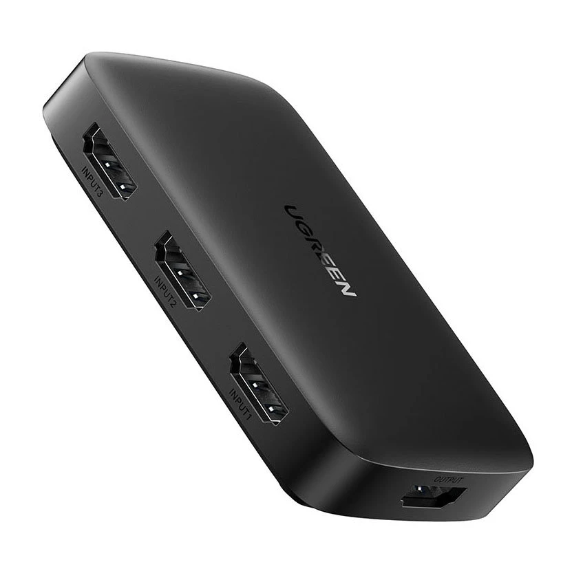 UGREEN šakotuvas CM332 3in1 HDMI 1.4 4K 30 Hz - Juodas