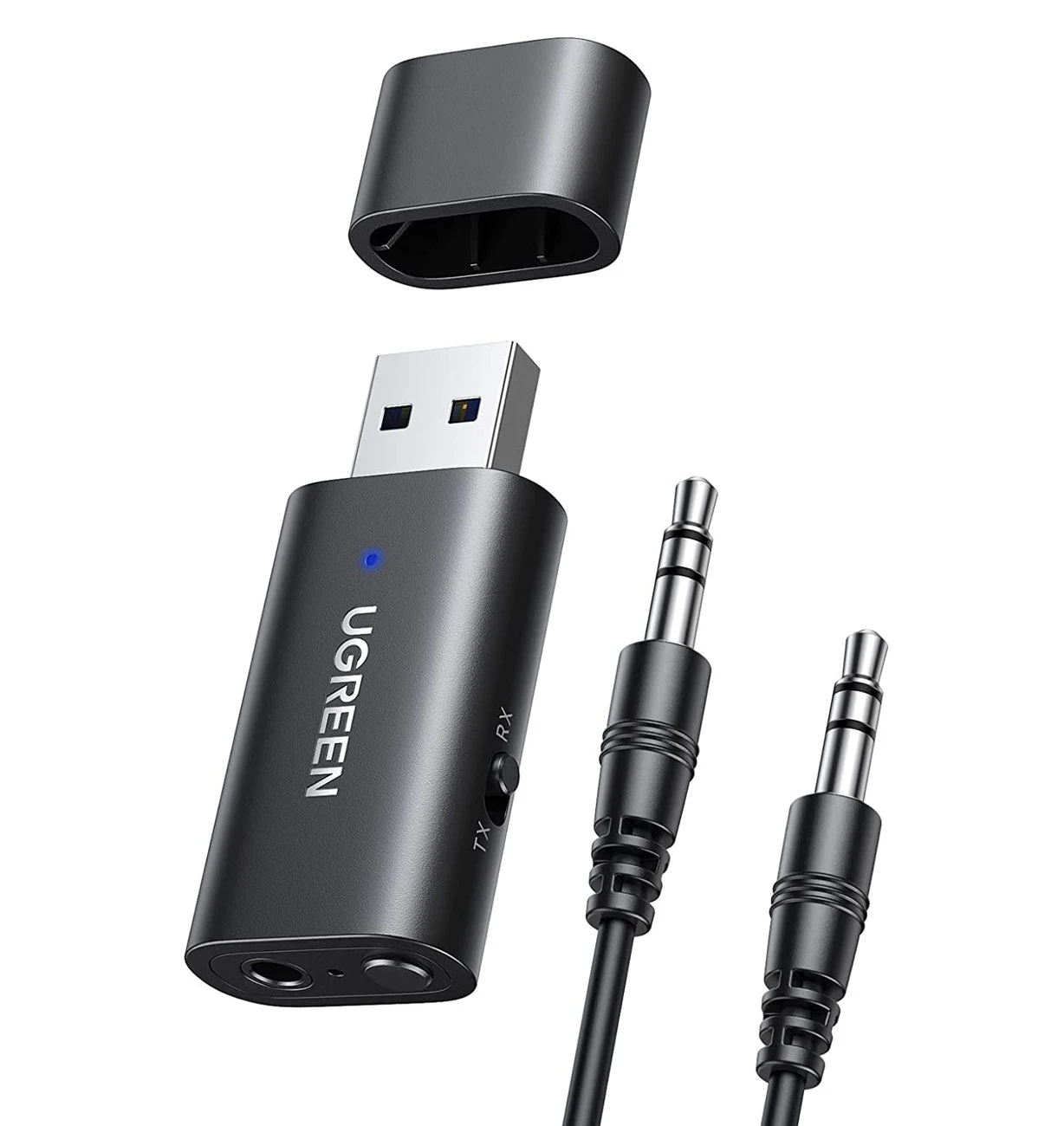Ugreen Belaidis Bluetooth 5.1 garso siųstuvas - imtuvas su AUX 3.5mm lizdu