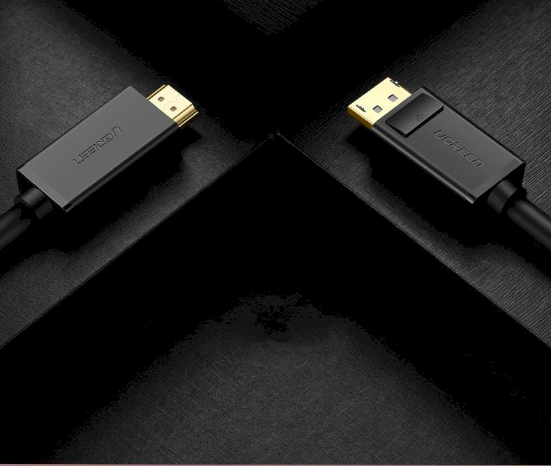 Kabelis Ugreen DP101 DisplayPort to HDMI 2.0m juodas