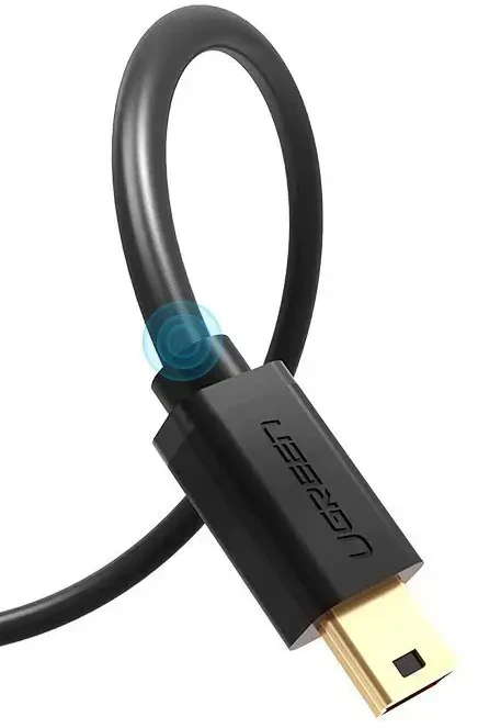 Ugreen US132 10386 duomenų perdavimo ir įkrovimo kabelis | USB-A į Mini USB | 3 m | juodas