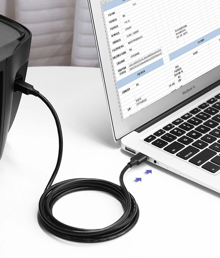 iLike UGREEN US135 USB 2.0 AB spausdintuvo laidas 1.5m - Juodas