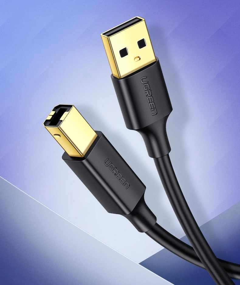 iLike UGREEN US135 USB 2.0 AB spausdintuvo laidas 1.5m - Juodas