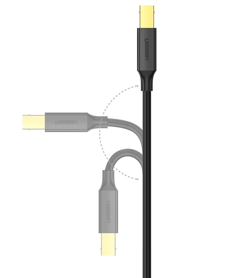 iLike UGREEN US135 USB 2.0 AB spausdintuvo laidas 1.5m - Juodas