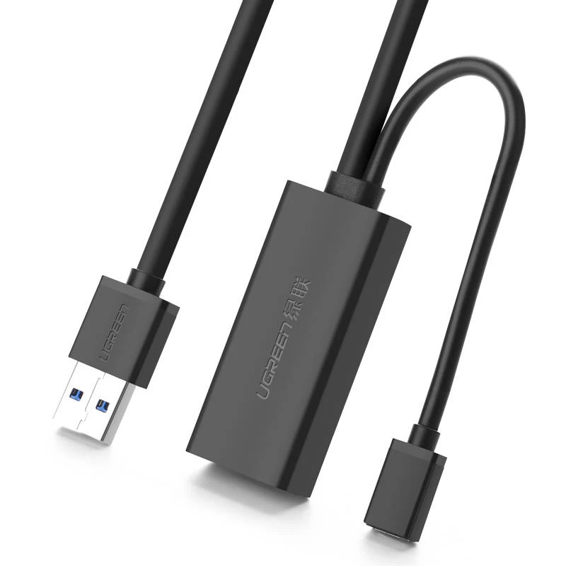 Kabelis ilgiklis USB3.0 5m su micro USB lizdu papildomam maitinimui US175 UGREEN