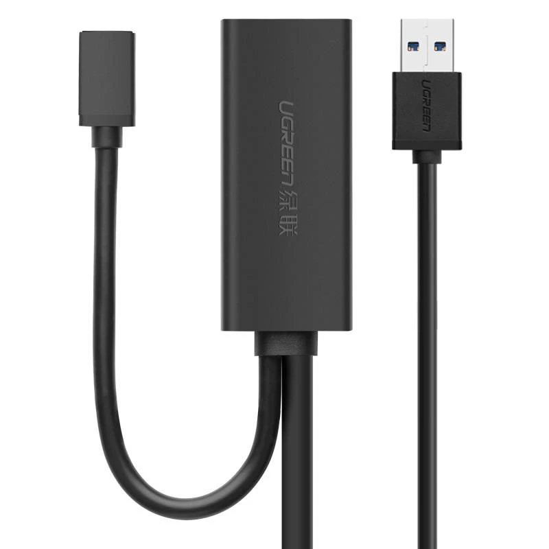 Kabelis ilgiklis USB3.0 5m su micro USB lizdu papildomam maitinimui US175 UGREEN