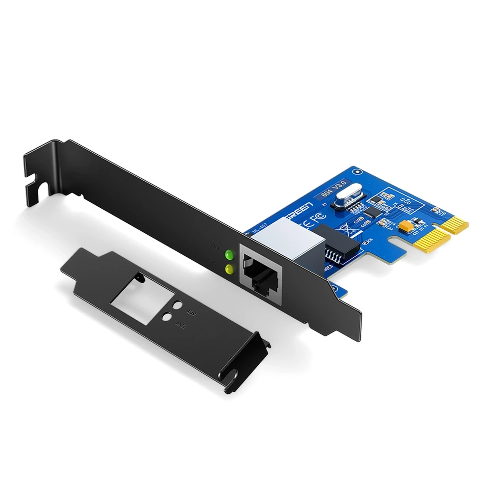Ugreen US230 Gigabit 10/100/1000Mbps PCI-E Network Card - juodos spalvos