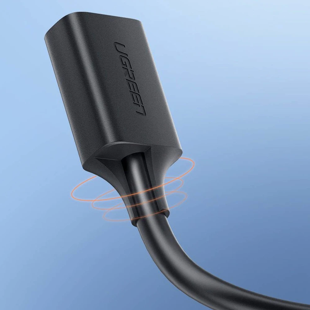UGREEN USB 3.0 prailginimo kabelis 0.5m - Juodas