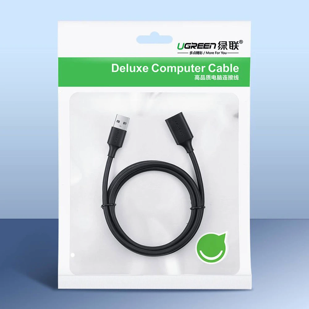 UGREEN USB 3.0 prailginimo kabelis 0.5m - Juodas