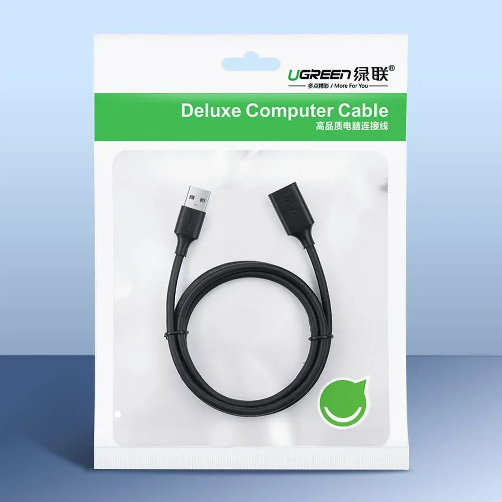 UGREEN USB 3.0 prailginimo kabelis 0.5m - Juodas