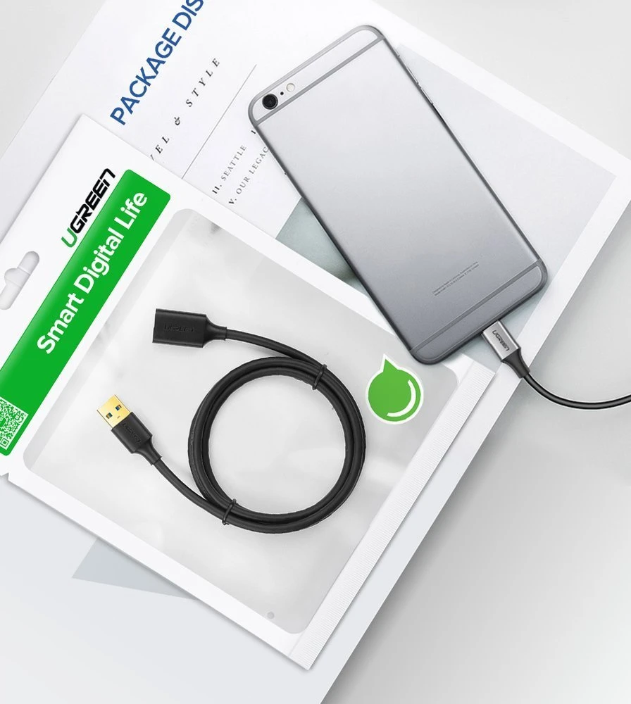 UGREEN USB 3.0 prailginimo laidas 3m