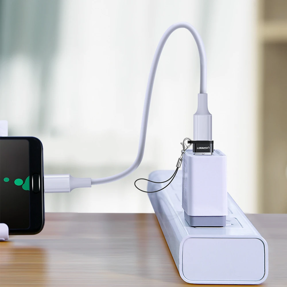UGREEN US280 USB-C - USB-A 2.0 USB adapteris, juodos spalvos