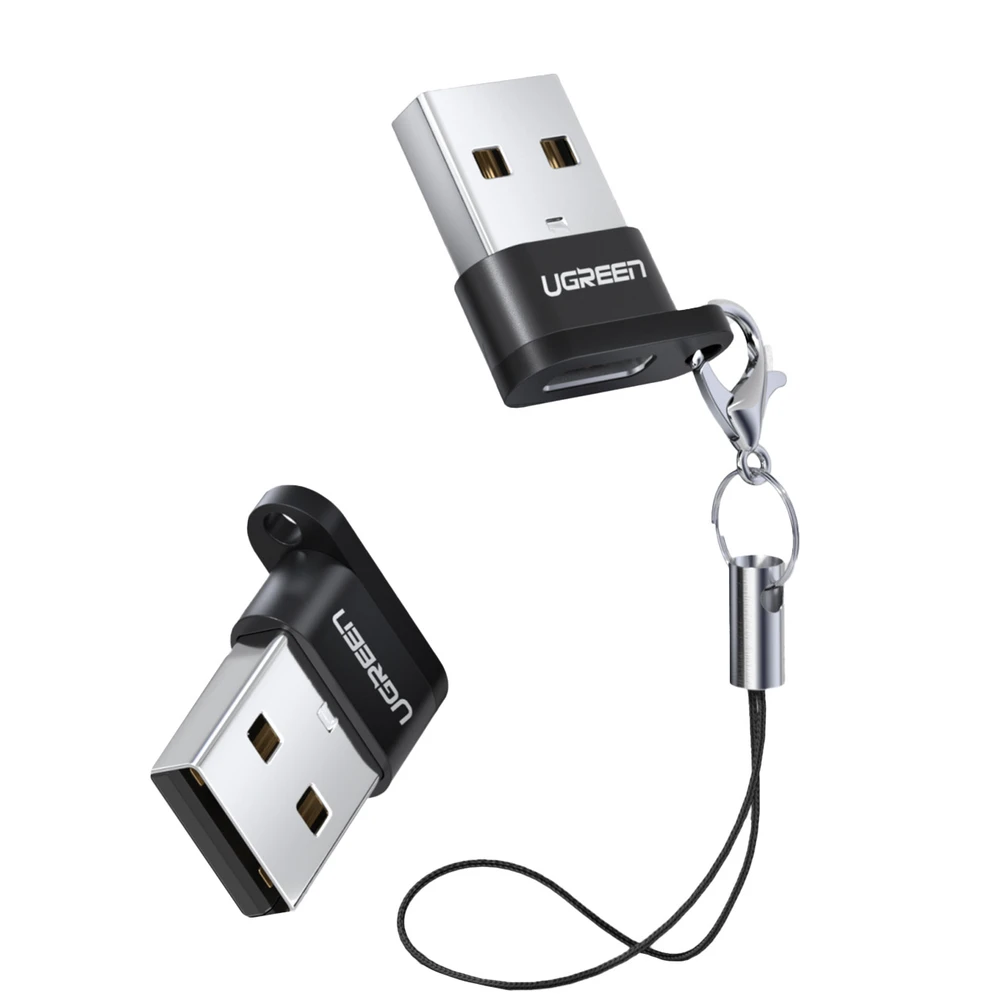 UGREEN US280 USB-C - USB-A 2.0 USB adapteris, juodos spalvos
