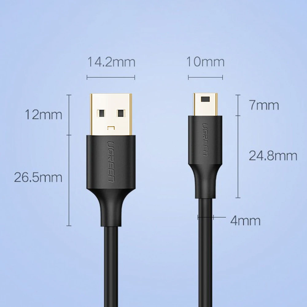 UGREEN US132 USB - Mini USB kabelis 2m