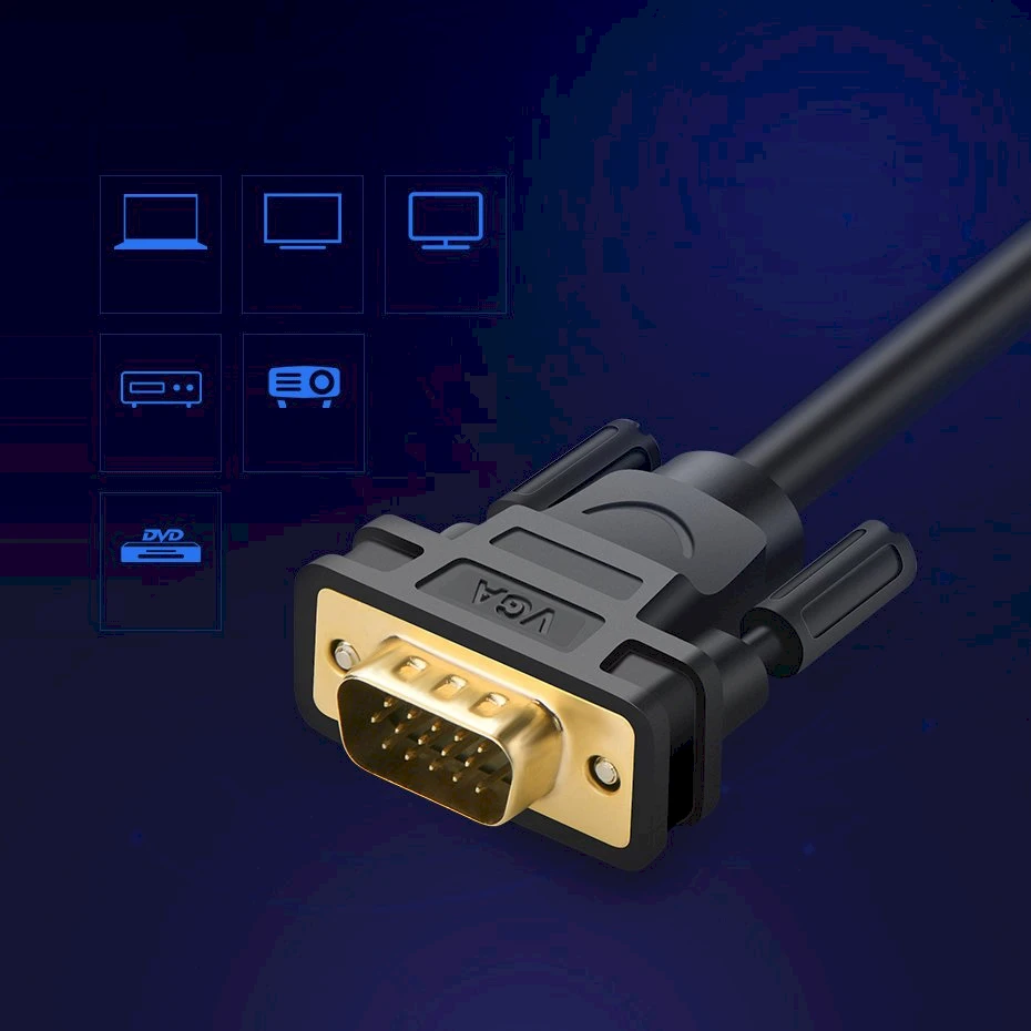 iLike Kabelis VGA - VGA 1.5m max WUXGA (1920x1200) VG101 UGREEN