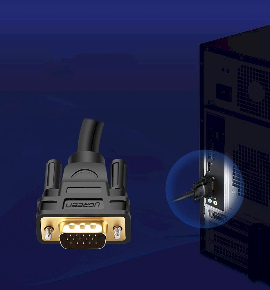 iLike Kabelis VGA - VGA 1.5m max WUXGA (1920x1200) VG101 UGREEN