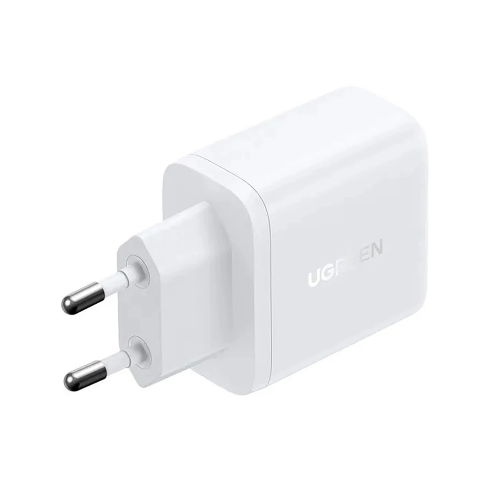Ugreen X227 20W GaN Laidinis įkroviklis 1x USB-A 1x USB-C - baltos spalvos