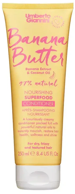 Umberto Giannini Banana Butter Vegan & Cruelty-Free & Natural Ingredients Hair Conditioner maitininantis & Moisturising, 250 ml