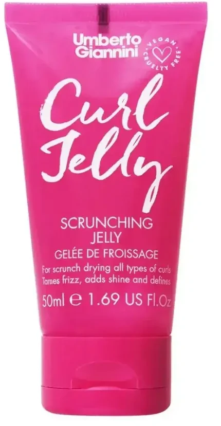 Umberto Giannini Curl Jelly Hair Styling Gel Curl Definition & Frizz Control Medium Hold, 50 ml