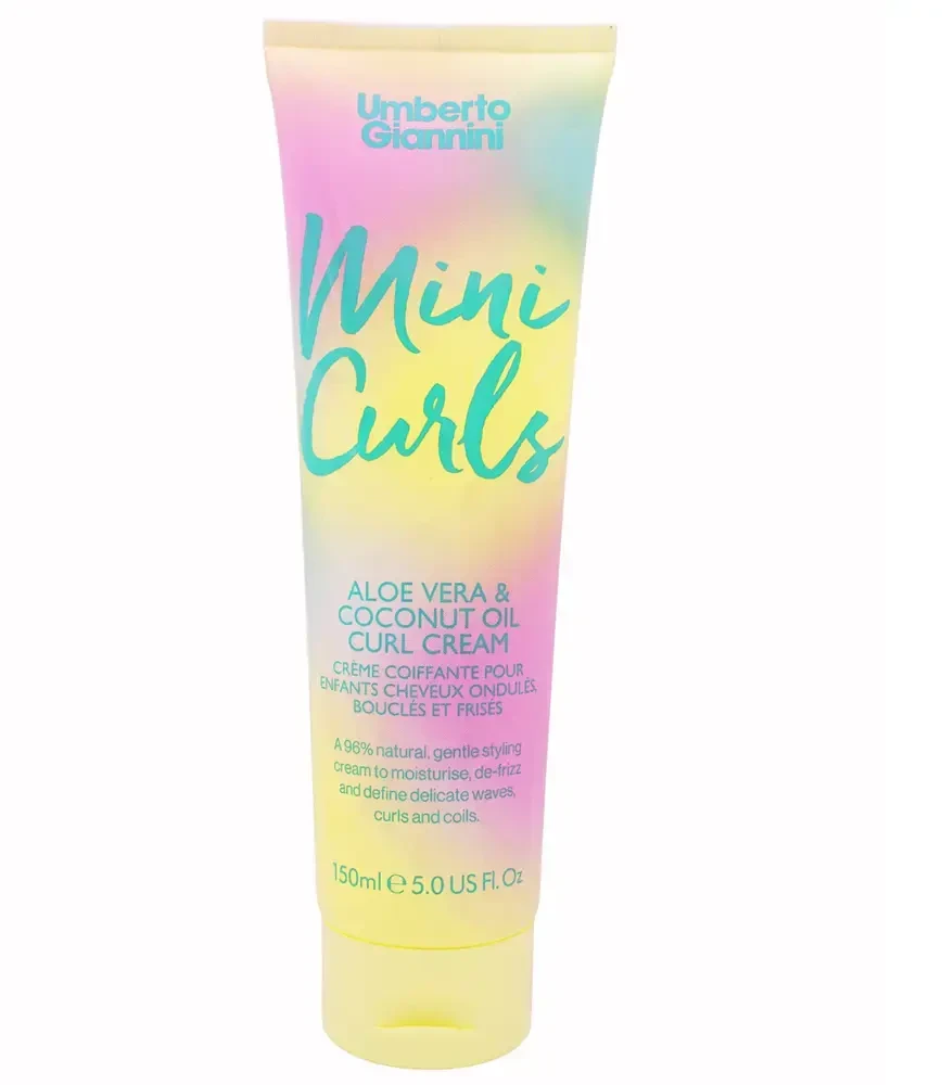 Umberto Giannini Mini Curls Aloe Vera Hair Styling Kreminis Light To Medium Hold, 150 ml