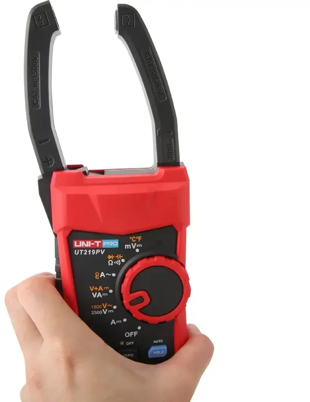 Uni-t Profesionalios matavimo replės SOLAR,1000A, 1.5kVAC, 2.5kVDC, V+A, IP65, CAT III 1.5kV, Bluetooth, UNIT